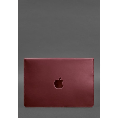Кожаный чехол-конверт на магнитах для MacBook 13 Бордовый Crazy Horse BlankNote Кожаный чехол-конверт на магнитах для MacBook 13 Бордовый Crazy Horse BlankNote
