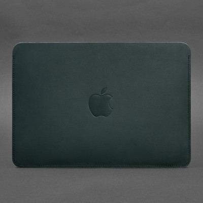 Чехол из натуральной кожи для MacBook 13 дюйм Зеленый Краст BlankNote Чехол из натуральной кожи для MacBook 13 дюйм Зеленый Краст BlankNote