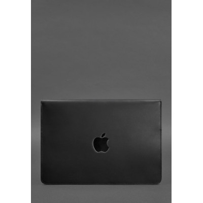 Кожаный чехол-конверт на магнитах для MacBook 14 Черный Crazy Horse BlankNote Кожаный чехол-конверт на магнитах для MacBook 14 Черный Crazy Horse BlankNote