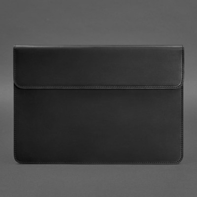 Кожаный чехол-конверт на магнитах для MacBook 14 Черный Crazy Horse BlankNote Кожаный чехол-конверт на магнитах для MacBook 14 Черный Crazy Horse BlankNote