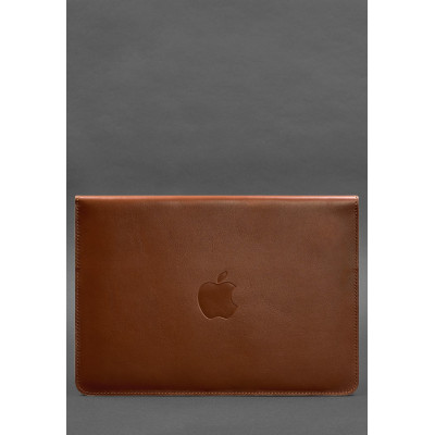 Шкіряний чохол-конверт на магнітах для MacBook 15 дюйм Світло-коричневий BlankNote Шкіряний чохол-конверт на магнітах для MacBook 15 дюйм Світло-коричневий BlankNote