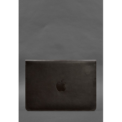 Кожаный чехол-конверт на магнитах для MacBook 14 Темно-коричневый BlankNote Кожаный чехол-конверт на магнитах для MacBook 14 Темно-коричневый BlankNote
