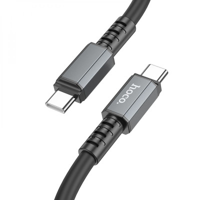 Кабель передачи данных Hoco X85 Type-C на Type-C 1 m 60W 20V / 3A Black Кабель передачи данных Hoco X85 Type-C на Type-C 1 m 60W 20V / 3A Black