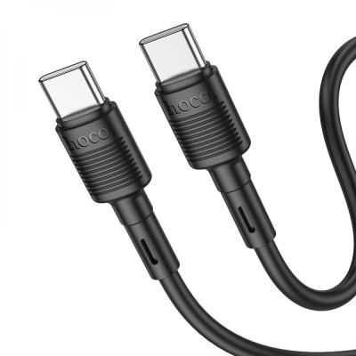 Кабель передачи данных Hoco X83 Victory Type-C на Type-C 1 m 60W Black