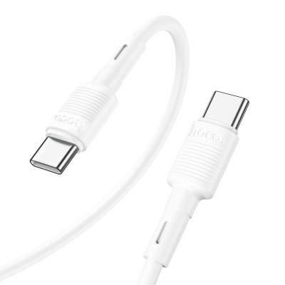 Кабель передачи данных Hoco X83 Victory Type-C на Type-C 1 m 60W White