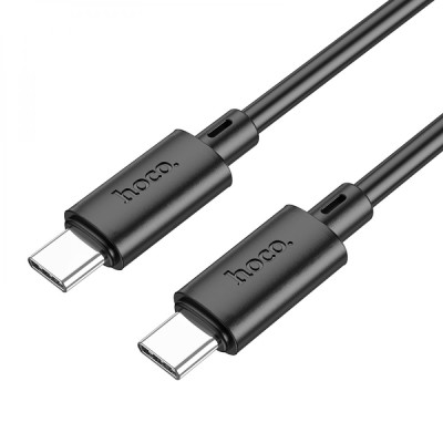 Кабель для зарядки передачи данных Hoco X88 Gratified 60W Type-C to Type-C 1 m 3A Black