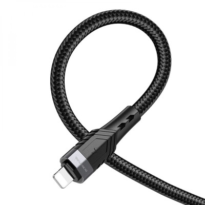 Кабель Borofone BU35 PD Type C to Lightning 1,2 m 2.4A OD6 мм Black Кабель Borofone BU35 PD Type C to Lightning 1,2 m 2.4A OD6 мм Black