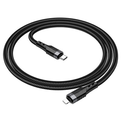 Кабель Borofone BU35 PD Type C to Lightning 1,2 m 2.4A OD6 мм Black Кабель Borofone BU35 PD Type C to Lightning 1,2 m 2.4A OD6 мм Black