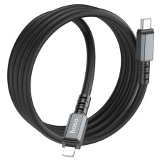 Кабель для зарядки hoco. X85 Strength Type-C на Lightning TPE PD 20W OD 6 мм Black