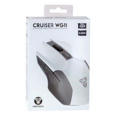 Игровая беспроводная мышка Fantech WG11 Cruisre USB 2.4G 2400 DPI / 800 DPI White Игровая беспроводная мышка Fantech WG11 Cruisre USB 2.4G 2400 DPI / 800 DPI White