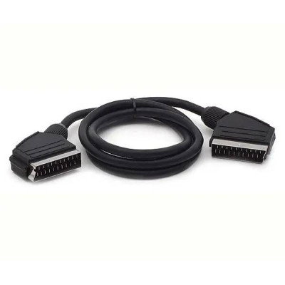 Кабель для підключення електроніки SCAN SCART - SCART 1.2 м Black