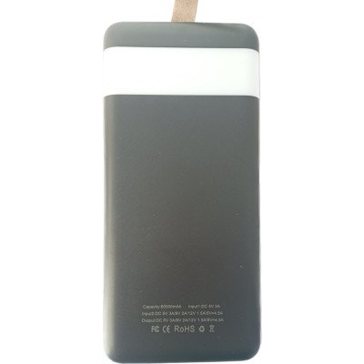 УМБ Power Bank Smart 60000mAh повербанк с экраном и фонариком Black (11233-hbr) УМБ Power Bank Smart 60000mAh повербанк с экраном и фонариком Black (11233-hbr)