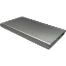 УМБ Power Bank Pineng 9800mAh повербанк внешний аккумулятор Silver (11244-hbr)