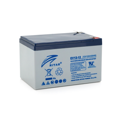 Тяговий акумулятор Ritar EV12-12 12V 12Ah F2 Сірий (10500)