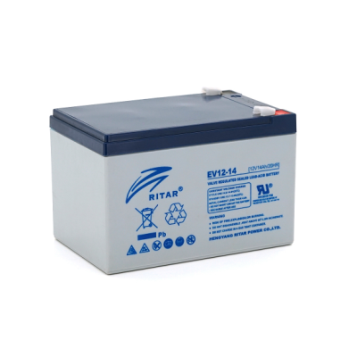Тяговый аккумулятор RITAR EV12-14 12V 14Ah F2