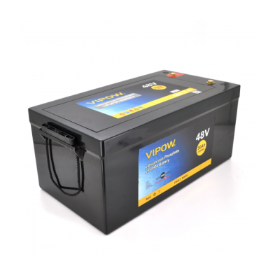 Акумуляторна батарея Vipow LiFePO4 51.2V 50Ah із вбудованою ВМS платою 40A 48V