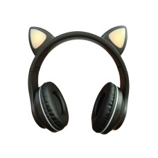 Наушники беспроводные кошачьими ушками Cat Ear VZV-28M Bluetooth LED Черные