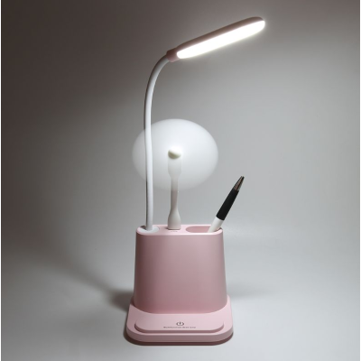 Настольная светодиодная лампа RIAS Multifunctional Desk Lamp с держателем для телефона 1200mAh Pink (3_02971) Настольная светодиодная лампа RIAS Multifunctional Desk Lamp с держателем для телефона 1200mAh Pink (3_02971)