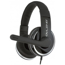 Наушники игровые Ovleng X7 с микрофоном Mini-Jack 3.5 mm Black-Silver (3_03016)