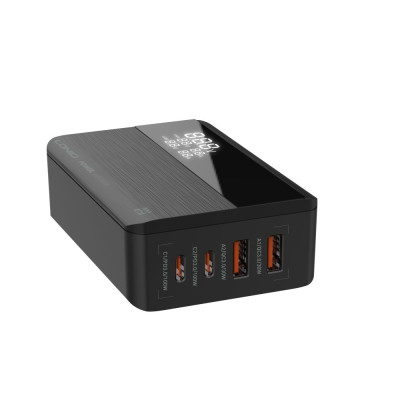Сетевое зарядное устройство LDNIO A4809C GaN techology 2xUSB Type-A 2xUSB Type-C QC 4.0 USB 100W Multi Fast Black