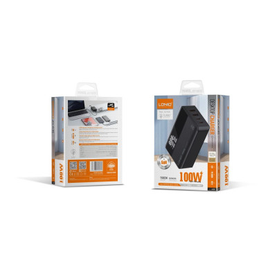 Сетевое зарядное устройство LDNIO A4809C GaN techology 2xUSB Type-A 2xUSB Type-C QC 4.0 USB 100W Multi Fast Black Сетевое зарядное устройство LDNIO A4809C GaN techology 2xUSB Type-A 2xUSB Type-C QC 4.0 USB 100W Multi Fast Black
