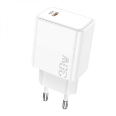 Сетевое зарядное устройство Borofone BA77A Insightful Type-C PD / QC 30W White