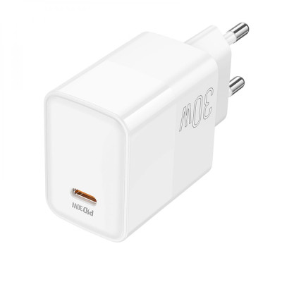 Сетевое зарядное устройство Borofone BA77A Insightful Type-C PD / QC 30W White Сетевое зарядное устройство Borofone BA77A Insightful Type-C PD / QC 30W White