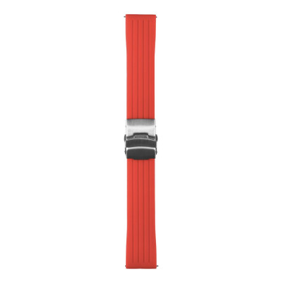 Универсальный ремешок ANCHOR Silicone Metal lock для Samsung / Amazfit / Huawei 22 mm Red