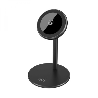 Беспроводная магнитная зарядка XO CX007 технологии Qi / WPC Magsafe для iPhone 12/13/14 15W USB-Type-C Black