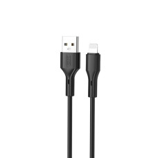 Кабель XO NB230 Rock Series 2.4A USB to Lightning 1 m Черный