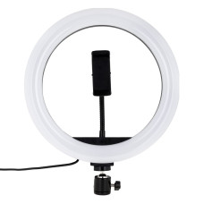 Цветная кольцевая RGB LED лампа MJ26 26см RJB Light 1 крепление,разъем USB Black