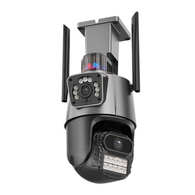 IP камера видеонаблюдения RIAS P11-QQ6 (iCSee APP) Wi-Fi 2 объектива 3MP+3MP уличная с удаленным доступом IP камера видеонаблюдения RIAS P11-QQ6 (iCSee APP) Wi-Fi 2 объектива 3MP+3MP уличная с удаленным доступом