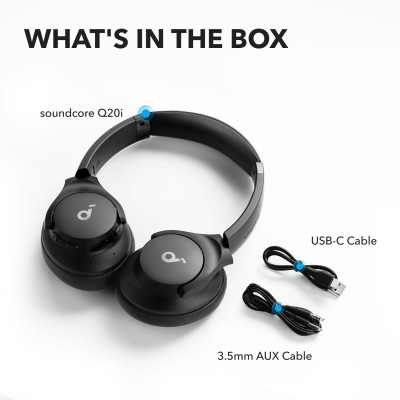Гарнітура Anker SoundCore Q20i Black (6907849) Гарнітура Anker SoundCore Q20i Black (6907849)