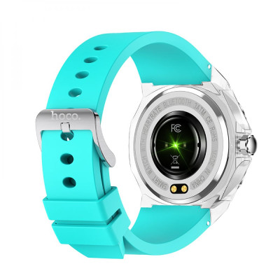 Смарт часы Smart Watch Hoco Y13 сенсорний экран Блютуз 5.0 магнитная зарядка емкостью 220mAh Blue Смарт часы Smart Watch Hoco Y13 сенсорний экран Блютуз 5.0 магнитная зарядка емкостью 220mAh Blue