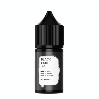 Набор заправки для самозамеса солевой Black Limit Sour Berries 30 мл 50 мг Ежевика, голубика, малина (11624-hbr) Набор заправки для самозамеса солевой Black Limit Sour Berries 30 мл 50 мг Ежевика, голубика, малина (11624-hbr)