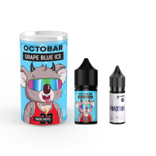 Набор заправки для самозамеса солевой Octobar NFT Grape Blue Ice 30 мл 50 мг Виноград Черника Лед (11249-hbr)