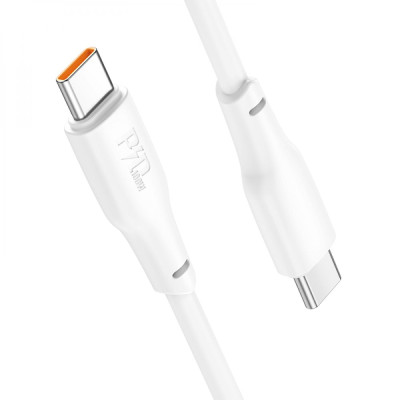 Кабель Hoco X93 Force PD 100W Type-C to Type-C 2m 3A White Кабель Hoco X93 Force PD 100W Type-C to Type-C 2m 3A White
