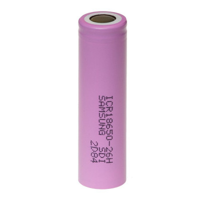 Аккумулятор Samsung ICR18650-26H 2600 mAh (оригинал) Аккумулятор Samsung ICR18650-26H 2600 mAh (оригинал)