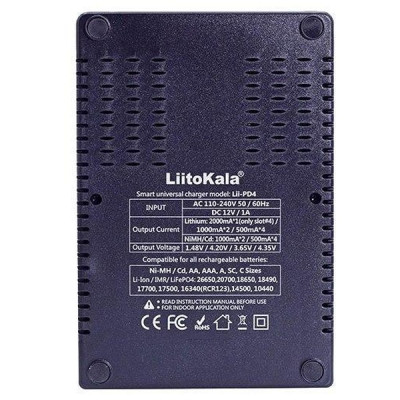 Зарядное устройство LiitoKala Lii PD4 Черный (910654541) Зарядное устройство LiitoKala Lii PD4 Черный (910654541)
