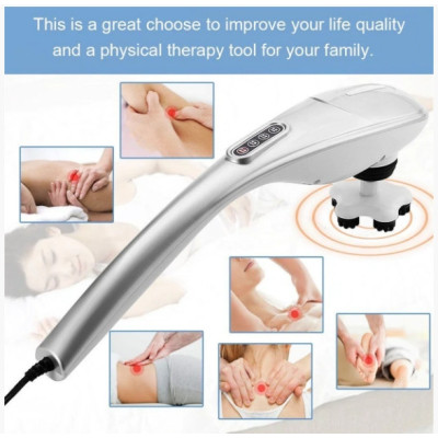 Масажер для тіла Benbo 701-В 5 насадок Сріблястий (1440236640) Масажер для тіла Benbo 701-В 5 насадок Сріблястий (1440236640)