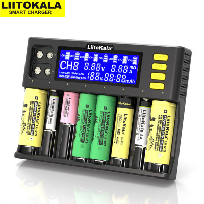 Заряднoe устройство LiitoKala Lii-S8 10 каналов Черный (1480503617)