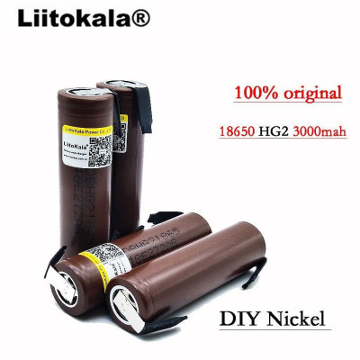 Аккумулятор под пайку LG HG2 18650 3000mAh 3.7V 20А Аккумулятор под пайку LG HG2 18650 3000mAh 3.7V 20А