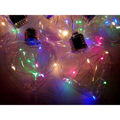 Гирлянда штора лампочки FMA Сердце 3х1.5 м 150 LED Мультицвет (1500784734) Гирлянда штора лампочки FMA Сердце 3х1.5 м 150 LED Мультицвет (1500784734)