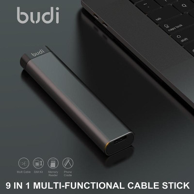 Смарт-адаптер Budi USB-бокс Чорний (1541202516) Смарт-адаптер Budi USB-бокс Чорний (1541202516)
