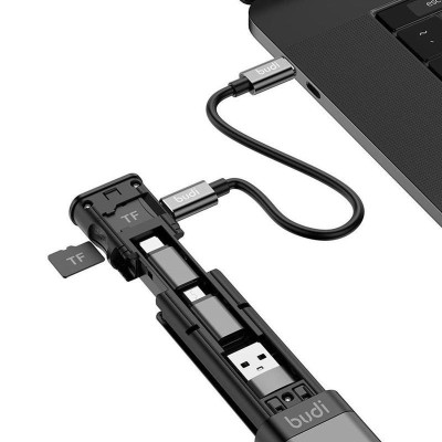 Смарт-адаптер Budi USB-бокс Чорний (1541202516) Смарт-адаптер Budi USB-бокс Чорний (1541202516)