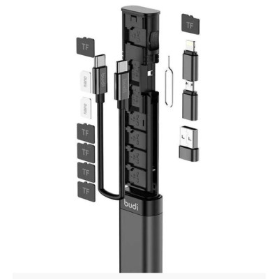 Смарт-адаптер Budi USB-бокс Чорний (1541202516) Смарт-адаптер Budi USB-бокс Чорний (1541202516)