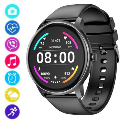 Умные часы Smart Watch Hoco Y4 и магнитная зарядка Черный Умные часы Smart Watch Hoco Y4 и магнитная зарядка Черный