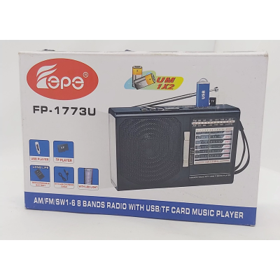 Портативный радиоприемник No Brand FP 1773U USB FM Портативный радиоприемник No Brand FP 1773U USB FM