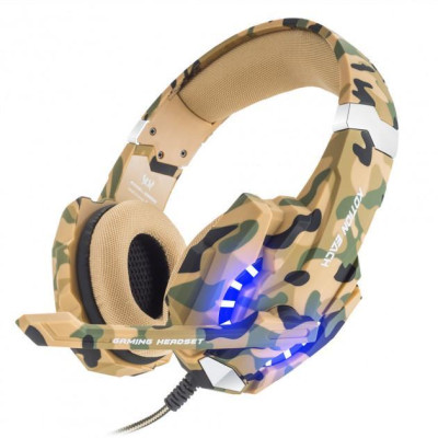 Наушники геймерские проводные с подсветкой Kotion Each G9600 2.1 м Камуфляж (1978853752)