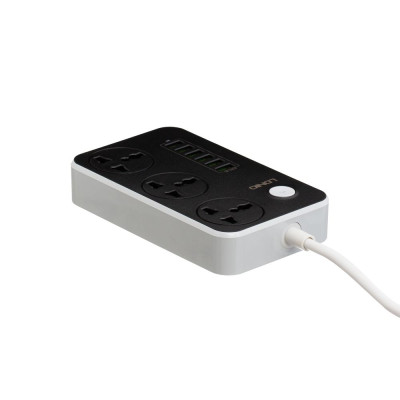 Удлинитель сетевой LDNIO SC3604 на 3 резетки 6USB 3.4A 2 m Black Удлинитель сетевой LDNIO SC3604 на 3 резетки 6USB 3.4A 2 m Black